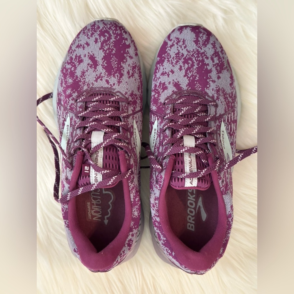 EUC - Brooks Women's Athletic Shoes in Purple and Gray